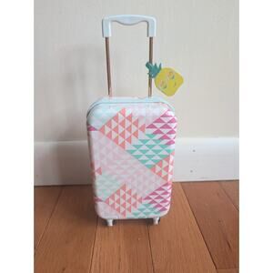 American Girl Explore More Luggage Set Pretend Suitcase with Wheels for 18" Doll